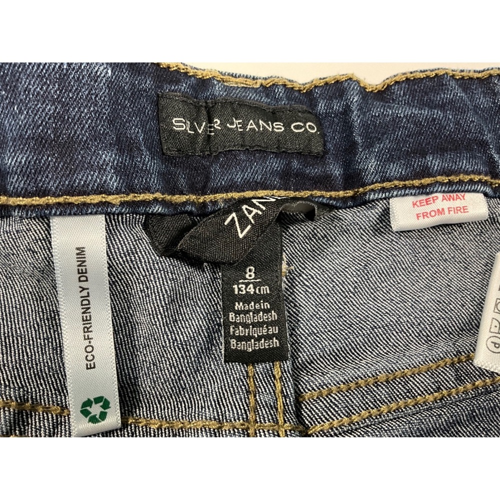 Silver Jeans Co Zane Triple 5 Bootcut Jeans Boys' Size 8 Eco-Friendly Denim - Picture 3 of 16